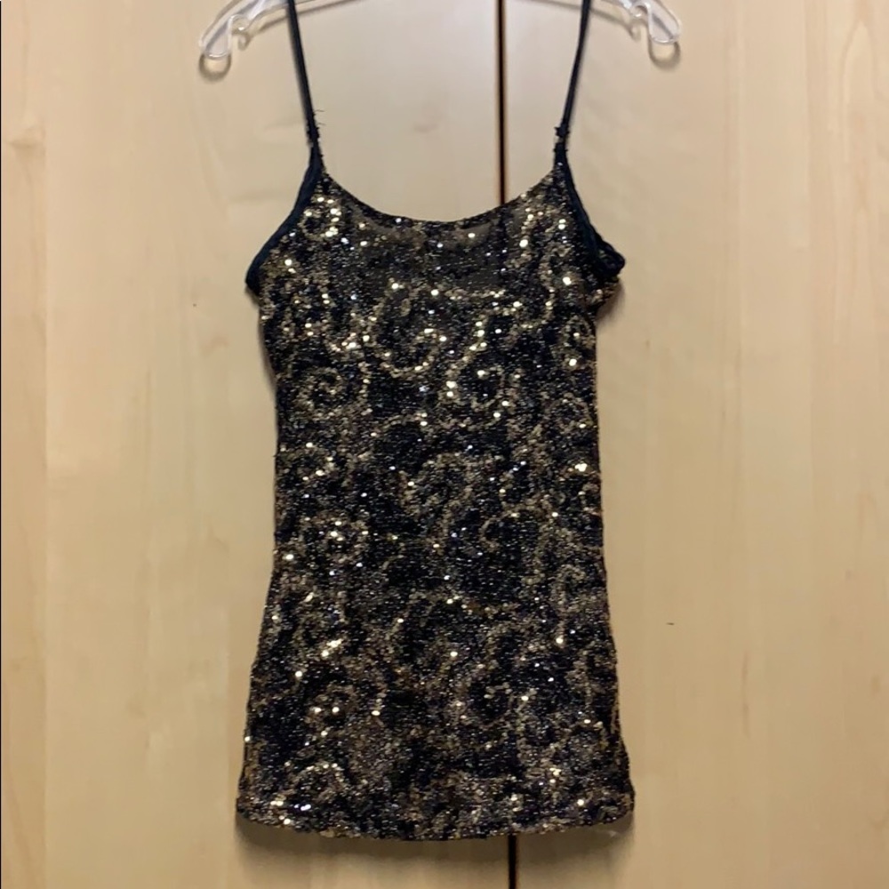 Sequin tank top